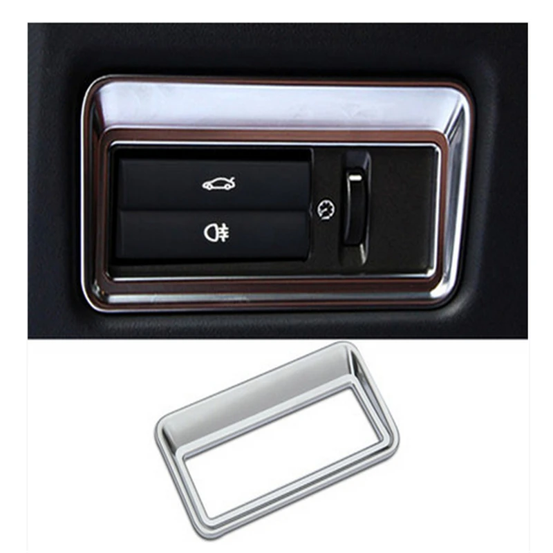 

Chrome Tail Door Button Cover Trim Sticker for For Jaguar XF XJ XJL Car Accessories