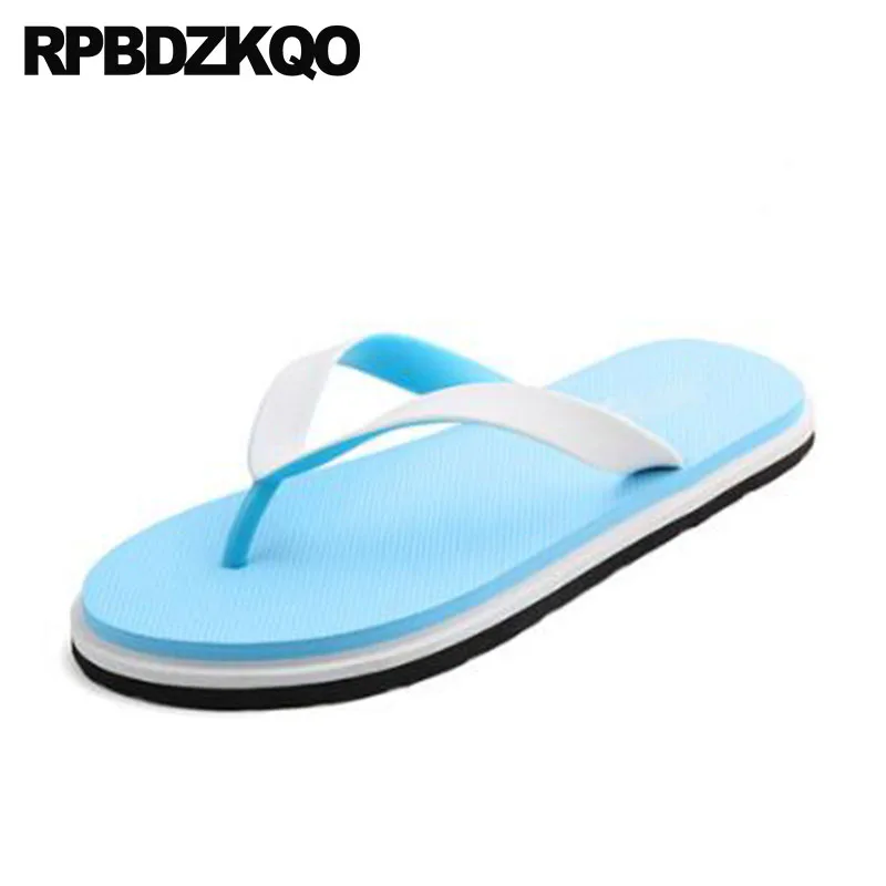 Blue Water Shoes Flip Flop Green Fashion Slip On Slippers Rubber Slides Waterproof Mens Sandals 2018 Summer Outdoor Men Flat
