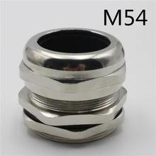 1 шт M54* 1.5 Никель латунь металл силикагель Водонепроницаемый Кабельные вводы разъем кабель применяется к 32-38 мм