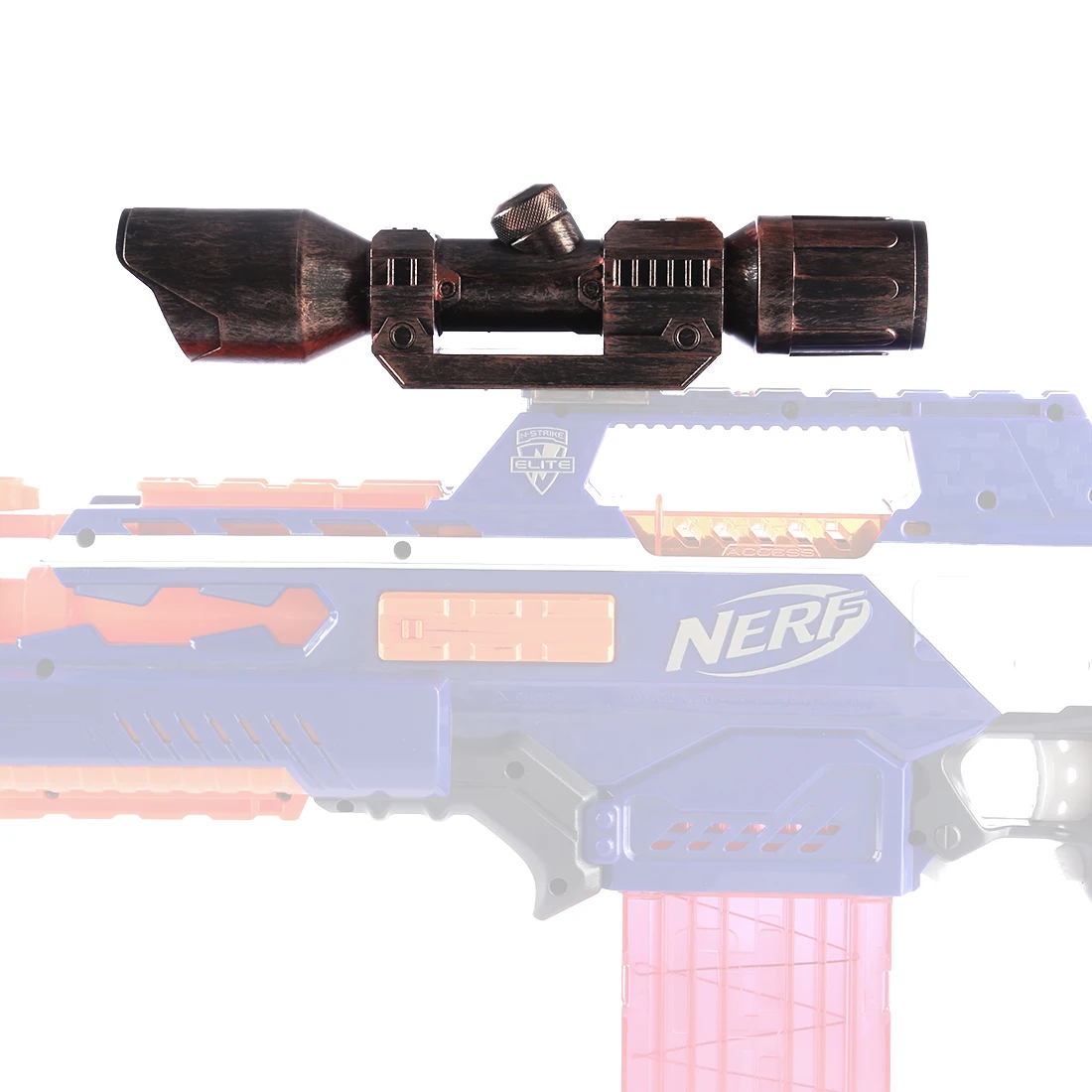 Изменение части Тактический Прицельная устройство для Nerf Stryfe, Rapidstrike, Retaliator и для Nerf Modulus Регулятор-бронзовый