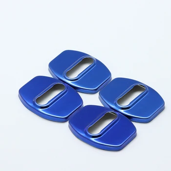 

4PCS Auto Case Stainless Steel Door Lock Buckle Protective Cover For Chevrolet Traverse 2017 2018 Car Styling