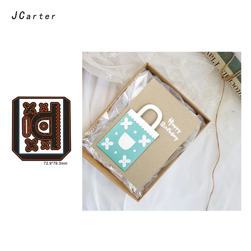 

JC 3D Metal Cutting Dies Craft Cut Die Stencil Small Gift Tote Bag Scrapbook DIY Handmade Album Paper Cards Decor Craft Dies