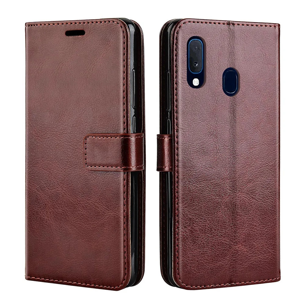 

Leather case For Samsung Galaxy A20E case Back Cover Flip Case On For Samsung A20 A 20 2019 A205F A20E A202F