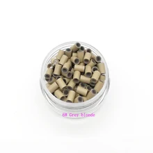 1000 шт 4,0 мм с силиконовыми медными звеньями трубчатые кольца Бусины extesnion инструменты для волос