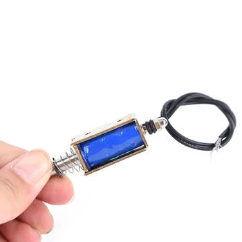 

HOT 1 Pcs DC 12V 300mA 5N/10mm Precise Pull-Push-Type Solenoid Electromagnet JF-0530B