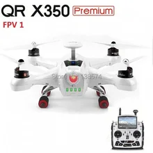 Walkera QR X350 Premium Quadcopter Drone dengan DEVO F12E stasiun tanah FPV1