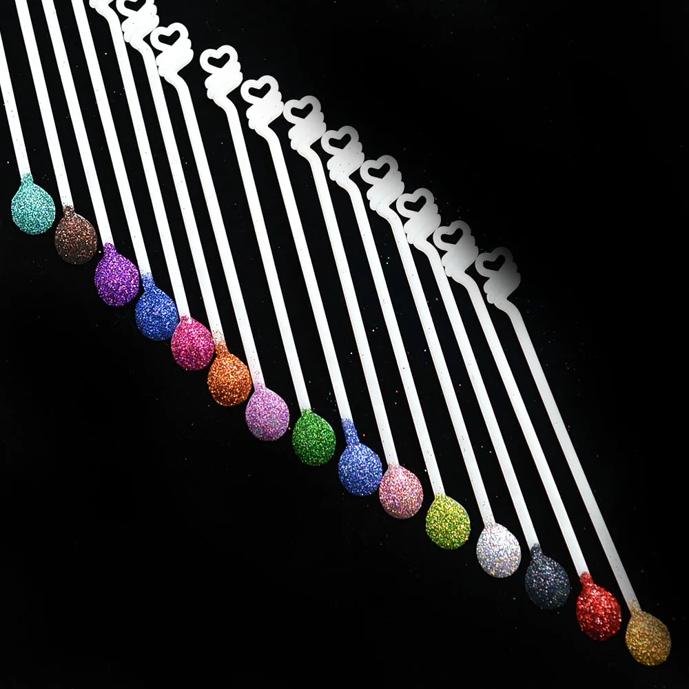 10g مسمار بريق الغبار 12 ألوان الليزر الملونة الترتر الغبار البولندية بريق مسحوق مانيكير الحب الصباغ مسمار الفن نصائح l01-16