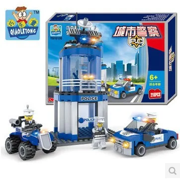 TS10120 Police Room Helicopter Car 216pcs Plastic Building Block Sets Educational DIY Bricks Toys for children | Игрушки и хобби