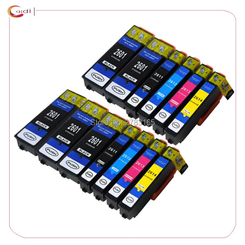 13 шт. Совместимый картридж для принтера 26XL T2601 T2621 T2631 чернильный Epson XP-600 XP-820 XP-605