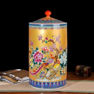 

JingdezhenJingdezhen ceramic barrel 25 kg ricer box barrel with cover tank it oil cylinder can save m kimchi cylinder