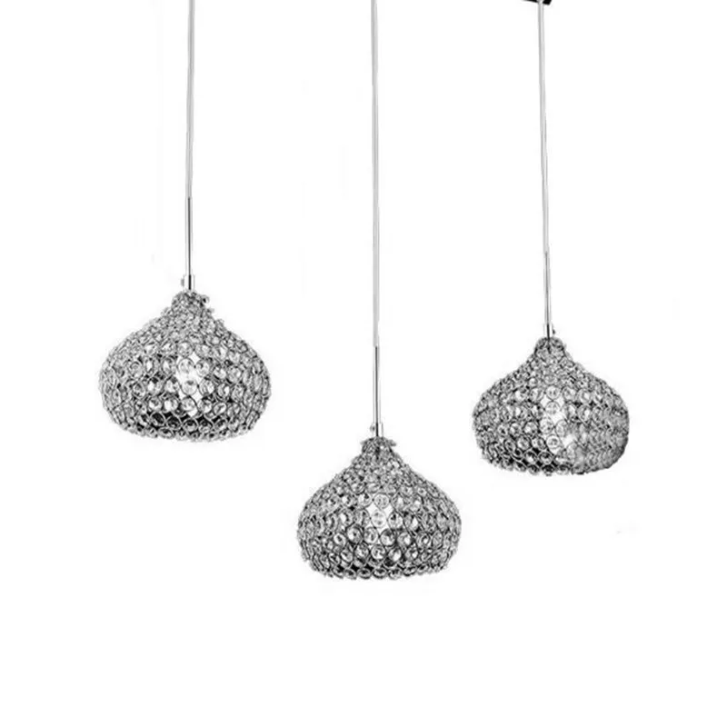 

Led Pendant Lamp Iron Crystal 18cm Simple Modern Restaurant Pendant Lights For Dining Room Modern Pendentes E Lustres