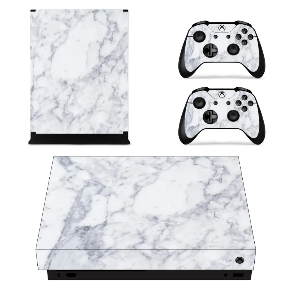 Для microsoft xbox ONE X 2 контроллеров + консоли винил шкуры крышка Стикеры наклейка