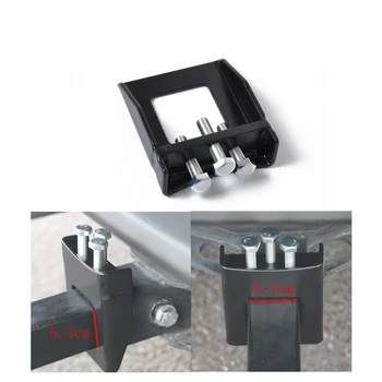 

Utility Trailer Hitch Stabilizer Insert Trailer Hitch Receiver Cover Plug Fixator (Black)