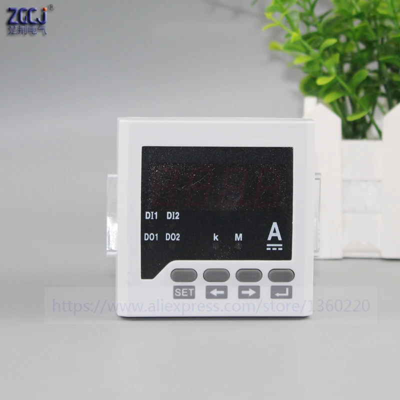 

New 2015 Panel mounted 72*72mm Single Phase DC AMP Meter/amperemeter,led Digital DC ampere meter, 0-5A current meters