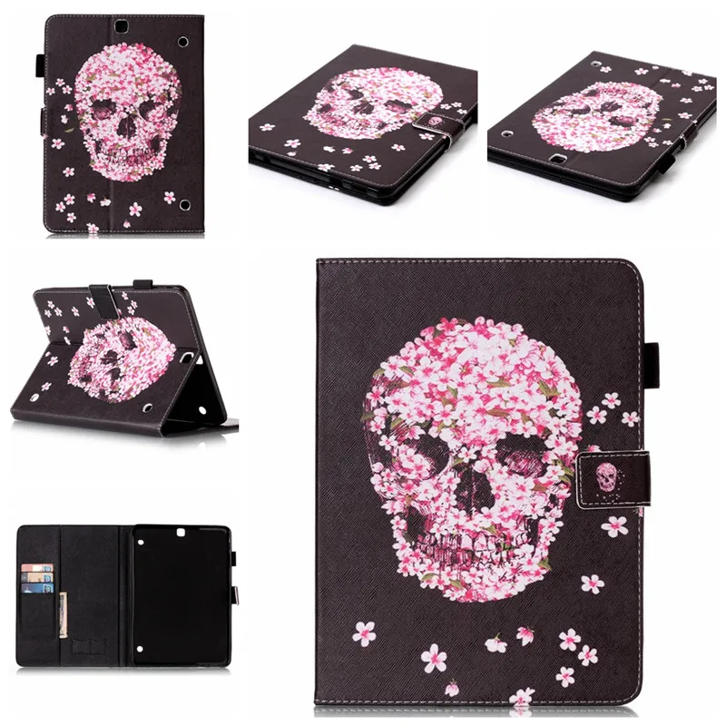 For Samsung Galaxy Tab S2 9.7'' T815SM -T810 Case Cover Stylus Holder Wallet Flip Smart PU Leather Smart Card Slots Tablet Case (5)