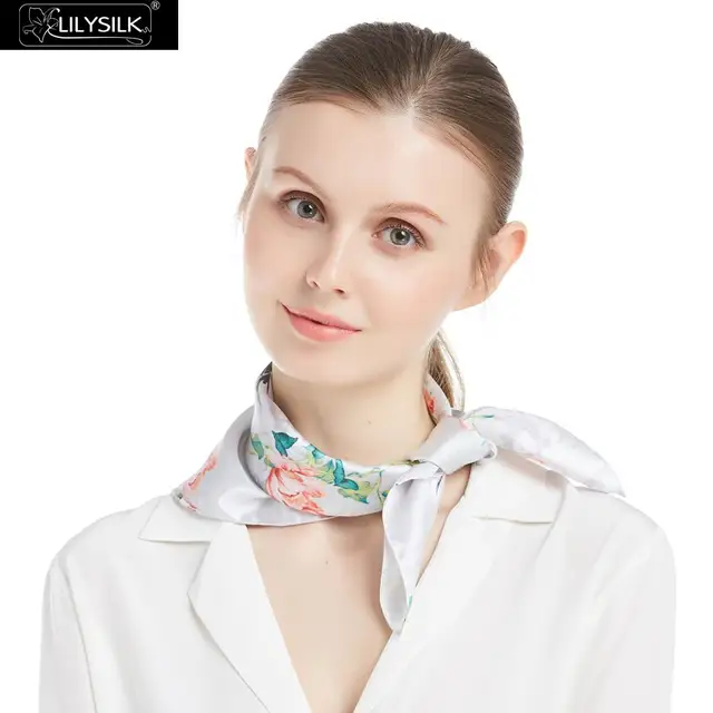 LILYSILK Women Pure Silk Mini Scarf 100% Pure Silk - AliExpress Apparel  Accessories