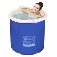Бытовая надувная Ванна взрослая Складная индивидуальная Ванна бочка пластиковый плотный нескользящй Коврик для ванны изоляция прочных ванны