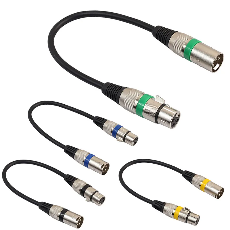 Artículos de venta de liquidación Cable de micrófono XLR balanceado macho a hembra de 30cm para altavoces Pro dispositivos de transmisión suministros de seguridad