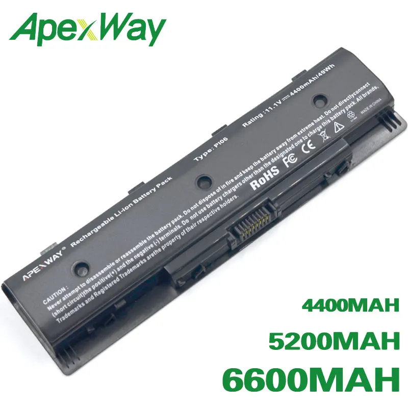 ApexWay аккумуляторная батареядля ноутбука hp 709988-541 HSTNN-LB4O TPN-Q117 F3B94AA HSTNN-UB4N TPN-Q118 F3B94BB PI06 PI09 TPN-Q120