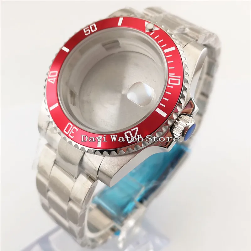 

40mm Stainless Steel Band+Watch Case fit ETA 2836 miyota 82 series MOVEMENT A904
