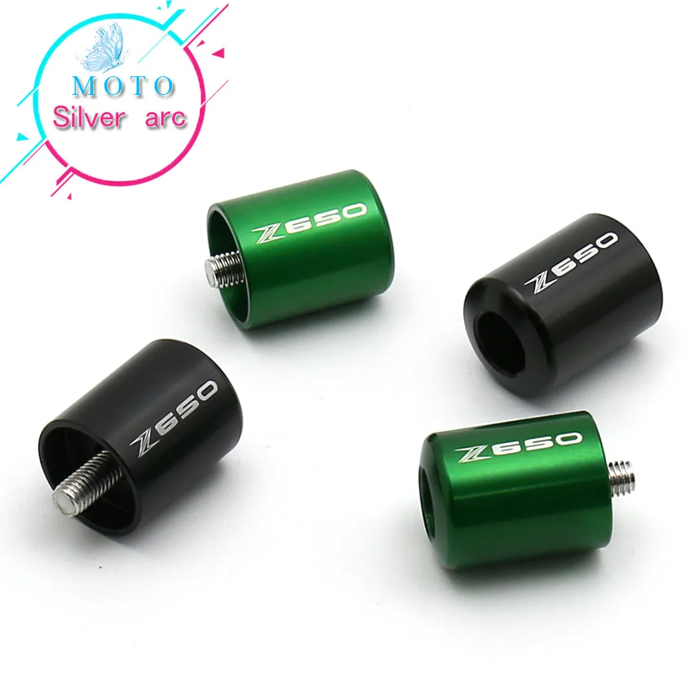 Для Kawasaki z650 z 650 руль акустическая система заканчивается Кепки Чехол слайдер Аксессуары для мотоциклов с ЧПУ