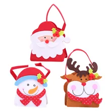 New year Christmas decorations Xmas Sticker Cartoon Doll Gift Bag cristmas Child Candy Apple Bag navidad Party weihnachten AB320 baked doll christmas candy party dress