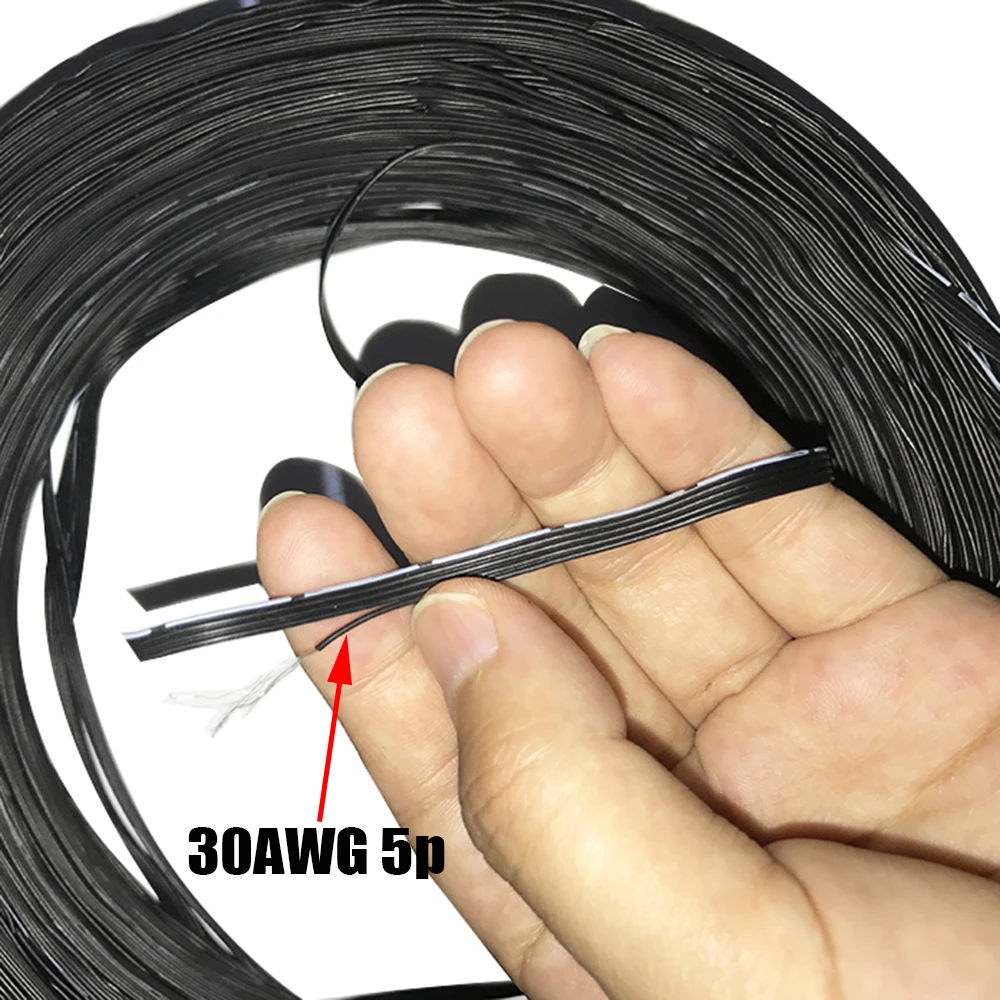Мягкий Электрический Кабель 30AWG 2P 3P 4P 5P 6P высокотемпературный резиновый провод