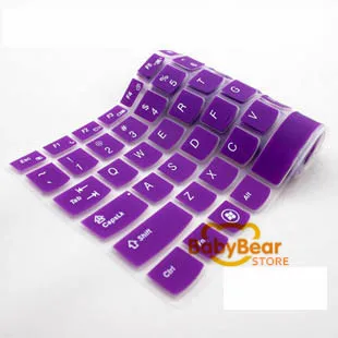 Силиконовый чехол для клавиатуры протектор кожи для Dell Inspiron 15CR 15MR Inspiron 15 5000 US раскладка клавиатуры - Цвет: purple