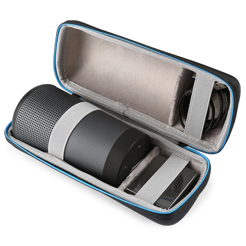 

Travel Case For Bose Soundlink Revolve Bluetooth Speaker Carry Protective Speaker Box Pouch Cover Extra Space For Plug & Cables