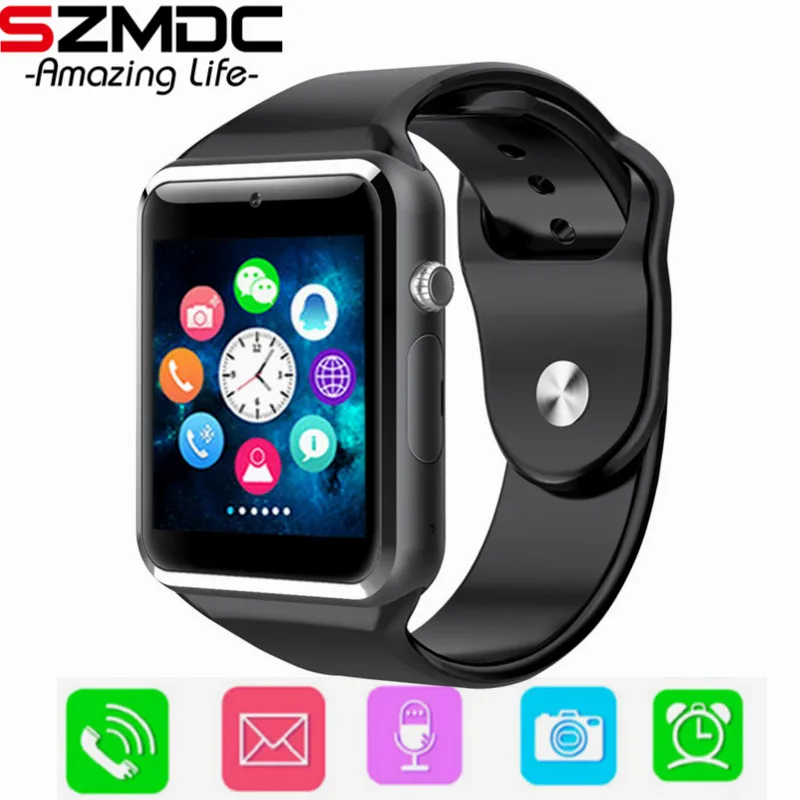 A1 child Bluetooth Smart Watch With Camera Facebook Whatsapp Twitter Sync SMS Smartwatch Support SIM TF Card For IOS Android