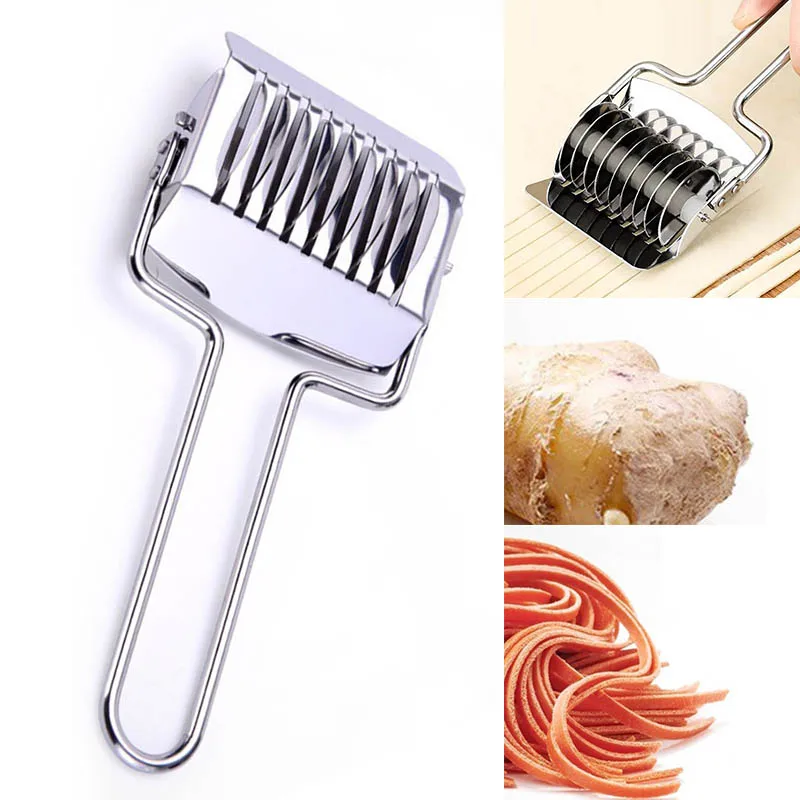 

1PC Kitchen Gadgets Manual Section Spaetzle Makers Shallot Cutter Noodles Cut Knife Stainless Steel Pressing Machine