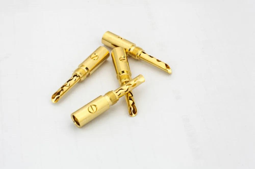 de áudio jack 24 k banhado a