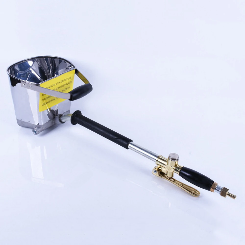 

Air Sandblasting Spray Guns Cement Stucco Mortar Paint Airbrush Pneumatic Manual Horizontal Jet Hopper Bucket Wall Sprayer Guns