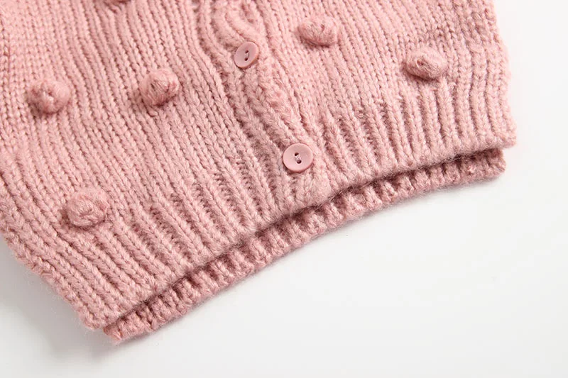 Милые вязаные свитера для маленьких девочек верхняя одежда для детей 6, 18, 1, 2, 3 лет, осенне-зимний детский свитер, куртка, пальто одежда для малышей