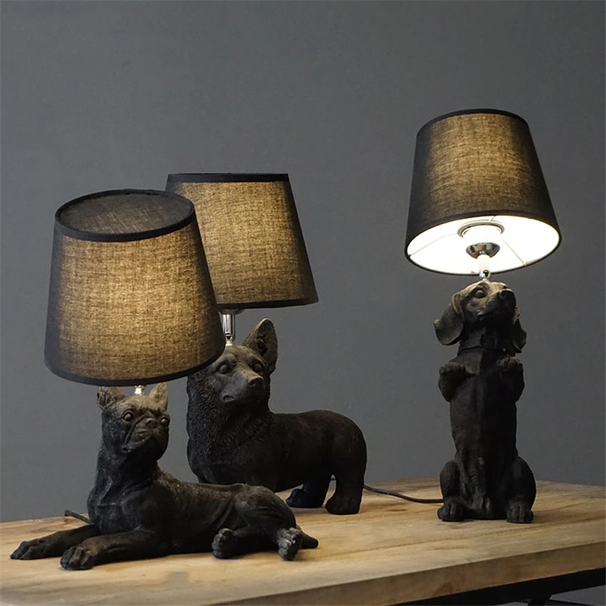 Современный минималистичный щенок настольная лампа светильник светодиодный тафламп прикроватная кровать лампа Настольные лампы для спальни гостиной столовой