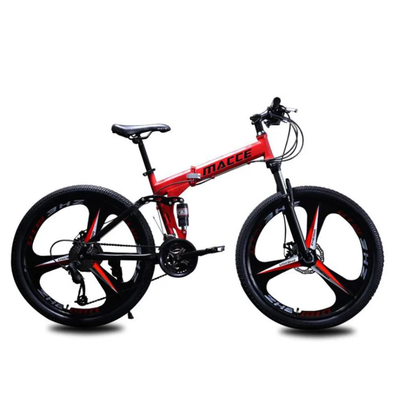 Best 3 Knife Wheel Bike 24-Inch 24 Speed Folding Mountain Bicycle with Variable Speed and Double Shock Absorbers Bike 0 Best 3 Knife Wheel Bike 24-Inch 24 Speed Folding Mountain Bicycle with Variable Speed and Double Shock Absorbers Bike 0