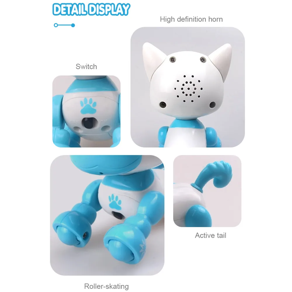 Brinquedo de Indução Controle Inteligente Robô Eletrônico Animal Estimação Programa Interativo Dança Caminhada Brinquedo Robótico Gesto Seguinte Cão Mod. 109967 22 Brinquedos e hobbies
