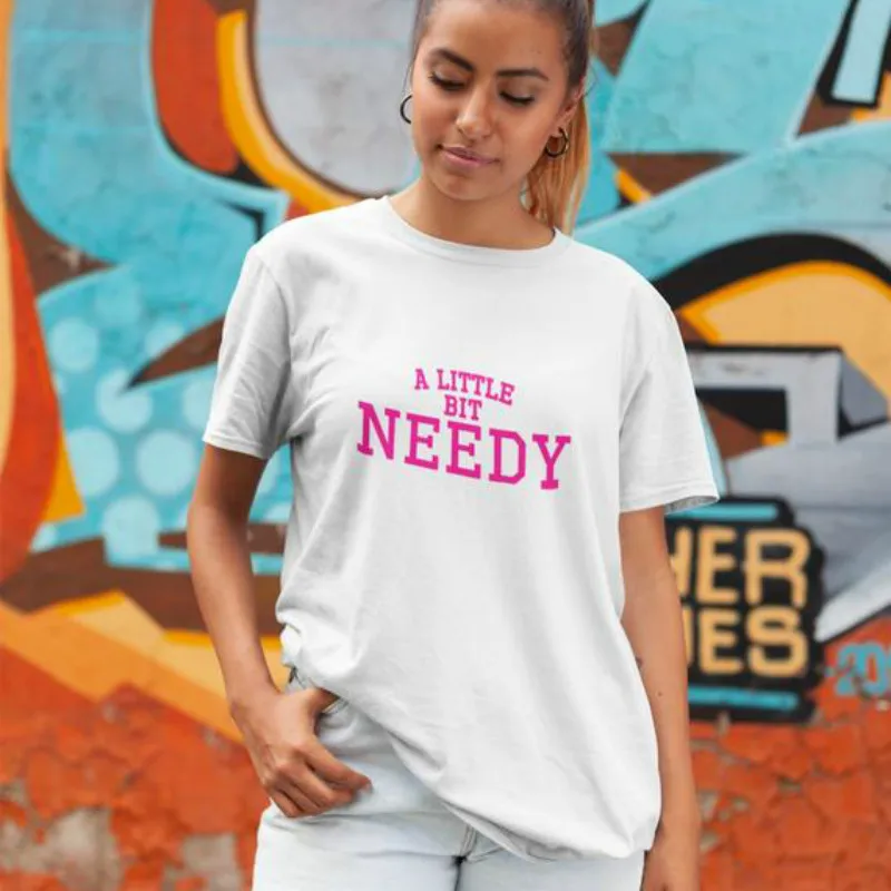 ariana grande t shirt women a little bit needy t shirt letter print