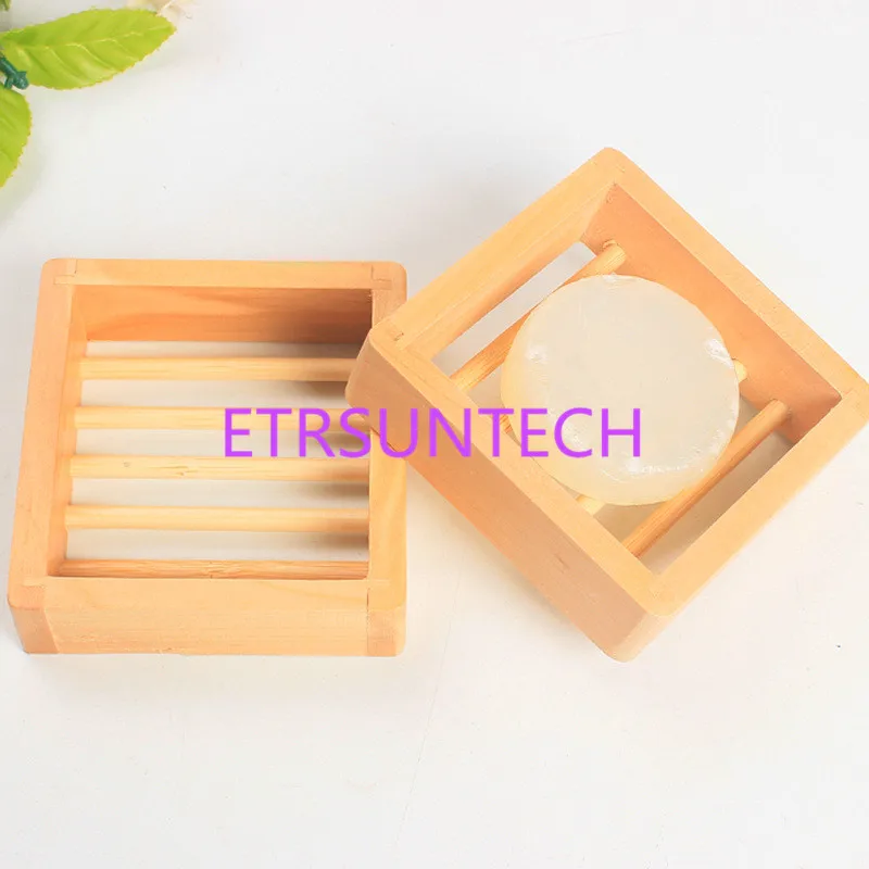 

New Wooden Natural Bamboo Soap Dish Wooden Soap Tray Holder Storage Soap Rack Plate Box Container for Bath Shower Plate Bathroom