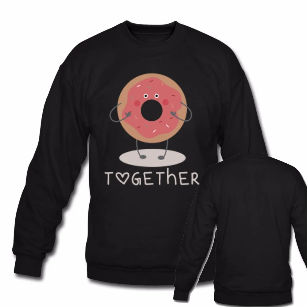 Couple Matching Sweatshirt Better Together Coffee and Doughnut Hoodie