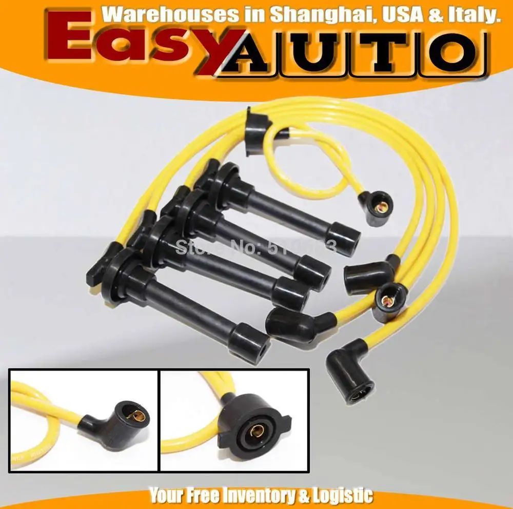 

Spark Plug Wire SET FIT FOR Ho*da Ac*ord LX Sedan 4D/Coupe 2.2L 32700-PT0-000 90-91