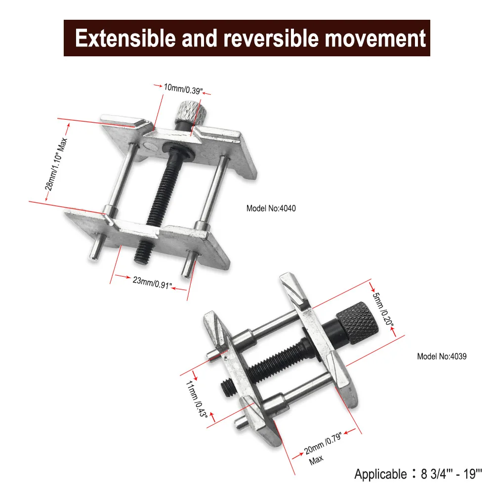 2-в-1 часы Чехол сплав Движение Держатель Часовщик инструмент для ремонта зажима 4040& 4039