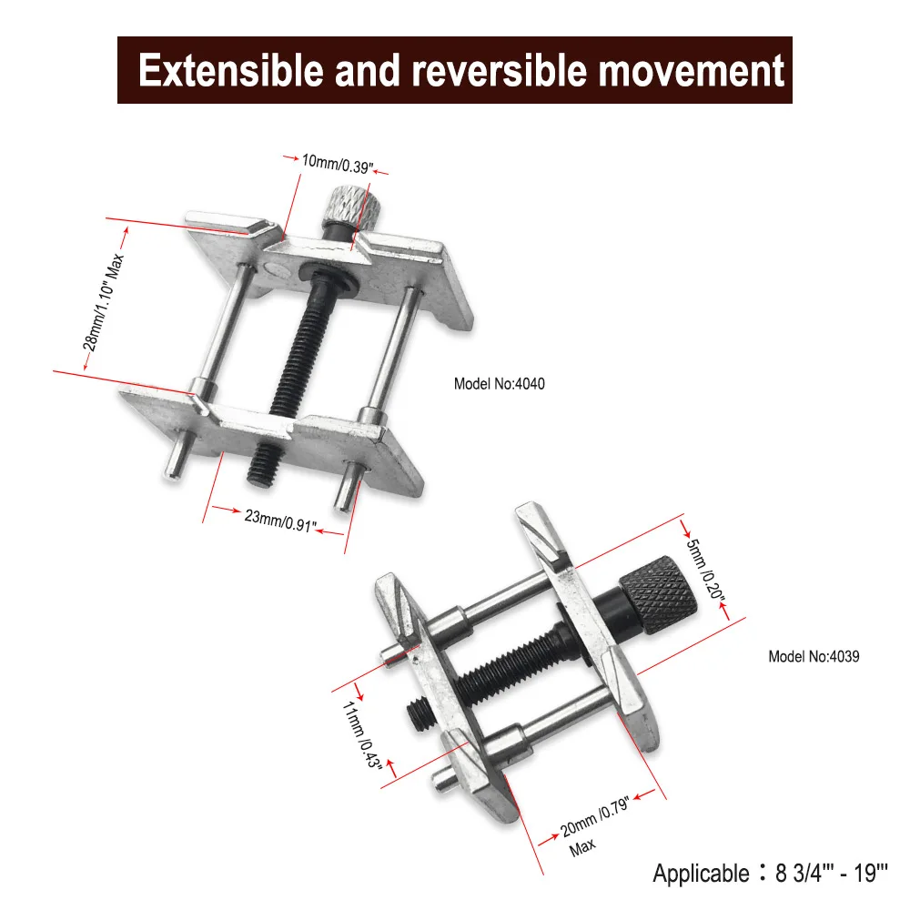 

2-in-1 Watch Case Alloy Movement Holder Watchmaker Clamp Repair Tool 4040 & 4039