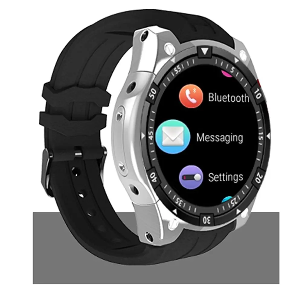 Горячая Распродажа X100 Смарт часы Android 5,1 OS Браслет Smartwatch MTK6580 1," AMOLED Affichage 3g SIM watchs PK Q1 Pro IWO KW18 - Цвет: silver