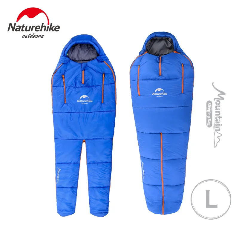 

Naturehike Splicing Mummy Single Sleeping Bag Cotton Leg Split Family Outdoor Indoor Human Shape Adult Camping Sleeping Bag