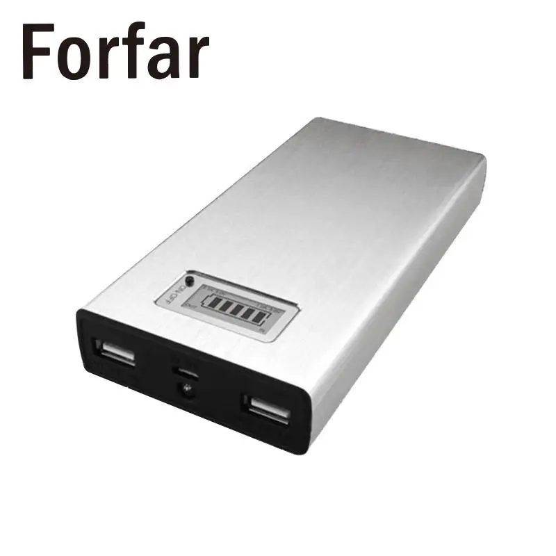 Forfar Dual USB Мобильный запасные аккумуляторы для телефонов зарядное устройство зарядки Box чехол 18650 батарея Телефон