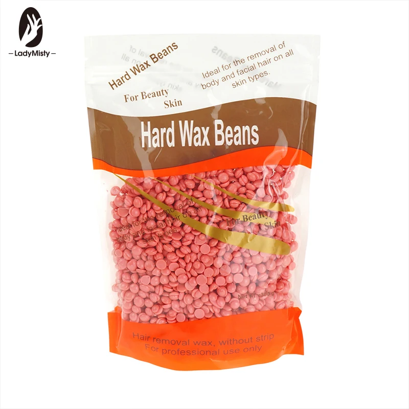 300g Rose Depilatory Pearl Hard Wax Beans Brazilian Granules Hot Film Wax Bead For Hair Removal
