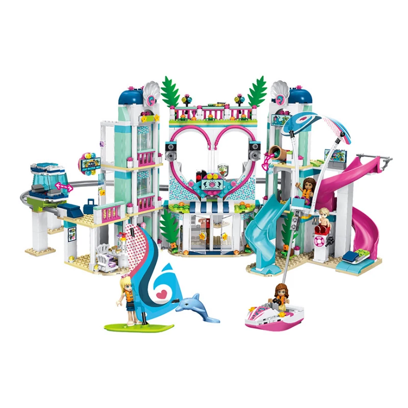 Friends Building Block The Heartlake City Resort Mode Compatible With Legoingly Friends Brick Toys girls Kit education gifts