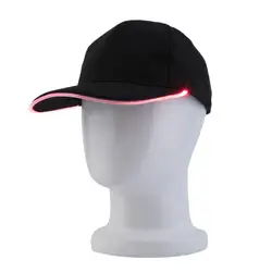 3 цвета для выбора способа светодио дный подсветка светящиеся Клубные вечерние черная ткань путешествия Hat Кепки Лидер продаж 2016 года