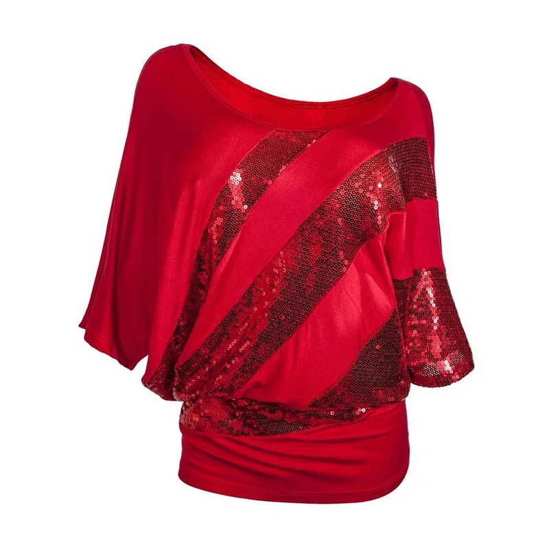 plus size pink sequin top